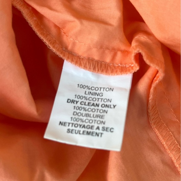 Trina Turk Eyelet Coral Peach Skirt 100% Cotton Size 4 - Picture 5 of 7